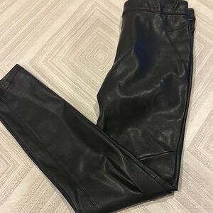 Free People Women’s Faux Black Leather Pants - Size 25